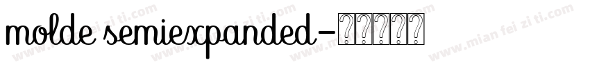 molde semiexpanded字体转换